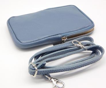 Marta grey/blue - Primavera smartphone /leather bag